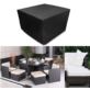 POKROWIEC NA MEBLE OGRODOWE GRILLA 123x123x74 CM CZARNY