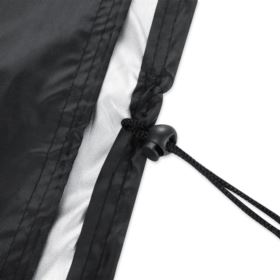 POKROWIEC NA MEBLE OGRODOWE GRILLA 123x123x74 CM CZARNY