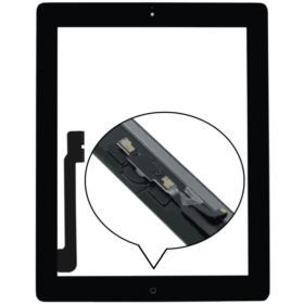 DIGITIZER DOTYK APPLE IPAD 4 A1458 A1459 A1460 IPAD 3 A1403 A1416 A1430 CZARNY Z KLEJEM