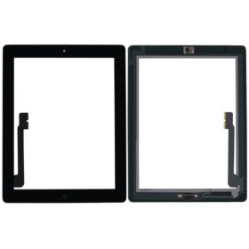 DIGITIZER DOTYK APPLE IPAD 4 A1458 A1459 A1460 IPAD 3 A1403 A1416 A1430 CZARNY Z KLEJEM