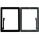DIGITIZER DOTYK APPLE IPAD 4 A1458 A1459 A1460 IPAD 3 A1403 A1416 A1430 CZARNY Z KLEJEM