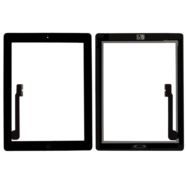 DIGITIZER DOTYK IPAD 3 IPAD 4 CZARNY Z PRZYCISKIEM HOME I KLEJEM A1403 A1416 A1430 A1458 A1459 A1460