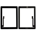DIGITIZER DOTYK IPAD 3 IPAD 4 CZARNY Z PRZYCISKIEM HOME I KLEJEM A1403 A1416 A1430 A1458 A1459 A1460