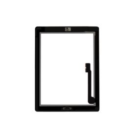 DIGITIZER DOTYK IPAD 3 IPAD 4 CZARNY Z PRZYCISKIEM HOME I KLEJEM A1403 A1416 A1430 A1458 A1459 A1460