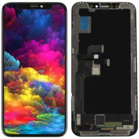WYŚWIETLACZ Z DIGITIZEREM IPHONE X A1901 A1865 Z RAMKĄ CZARNY