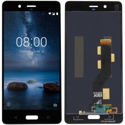 WYŚWIETLACZ Z DIGITIZEREM NOKIA 8 TA-1004 TA-1012 TA-1052 CZARNY Z LOGO