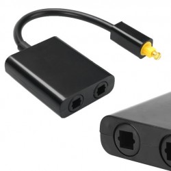 SWITCH TOSLINK SPDIF 1X2 OPTYCZNY CZARNY
