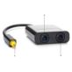SWITCH TOSLINK SPDIF 1X2 OPTYCZNY CZARNY