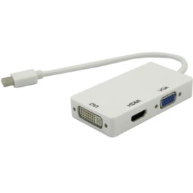 PRZEJŚCI&Oacute;WKA KONWERTER ADAPTER Z MINI DISPLAYPORT DO HDMI DVI VGA