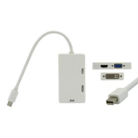 PRZEJŚCI&Oacute;WKA KONWERTER ADAPTER Z MINI DISPLAYPORT DO HDMI DVI VGA