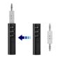 TRANSMITER BLUETOOTH AUDIO MINI JACK 3,5MM Z MIKROFONEM CZARNY