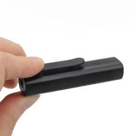 TRANSMITER BLUETOOTH AUDIO MINI JACK 3,5MM Z MIKROFONEM CZARNY