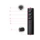 TRANSMITER BLUETOOTH AUDIO MINI JACK 3,5MM Z MIKROFONEM CZARNY