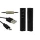 TRANSMITER BLUETOOTH AUDIO MINI JACK 3,5MM Z MIKROFONEM CZARNY