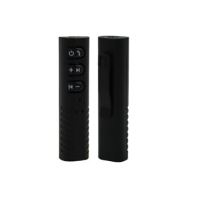 TRANSMITER BLUETOOTH AUDIO MINI JACK 3,5MM Z MIKROFONEM CZARNY