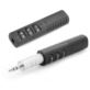 TRANSMITER BLUETOOTH AUDIO MINI JACK 3,5MM Z MIKROFONEM CZARNY