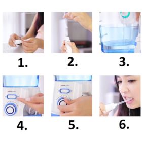 IRYGATOR DO ZĘB&Oacute;W DENTYSTYCZNY WATERPULSE V300 I 5 KOŃC&Oacute;WEK
