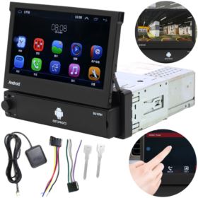 RADIO SAMOCHODOWE SU 9701 Z WYSUWANYM WYŚWIETLACZEM GPS WIFI BLUETOOTH ANDROID