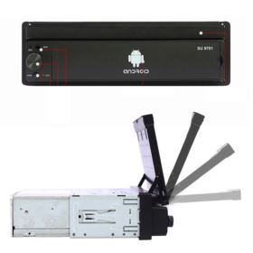 RADIO SAMOCHODOWE SU 9701 Z WYSUWANYM WYŚWIETLACZEM GPS WIFI BLUETOOTH ANDROID