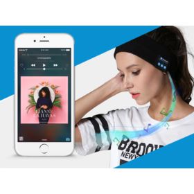 OPASKA ZE SŁUCHAWKAMI BLUETOOTH NA GŁOWĘ CIEMNO SZARA SPORTOWA