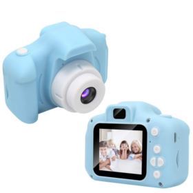 APARAT FOTOGRAFICZNY DLA DZIECI C3-B NIEBIESKI Z KABLEM USB I SMYCZĄ