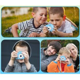 APARAT FOTOGRAFICZNY DLA DZIECI C3-B NIEBIESKI Z KABLEM USB I SMYCZĄ