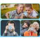 APARAT FOTOGRAFICZNY DLA DZIECI C3-B NIEBIESKI Z KABLEM USB I SMYCZĄ