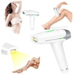 DEPILATOR LASEROWY LANGSTAR T009 Z ZASILACZEM I OKULARAMI OCHRONNYMI BIAŁY