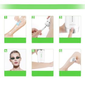 DEPILATOR LASEROWY LANGSTAR T009 Z ZASILACZEM I OKULARAMI OCHRONNYMI BIAŁY