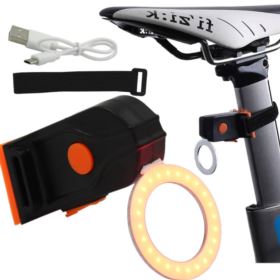 LAMPKA LED DO ROWERU CZERWONA OKRĄGŁA TYLNA