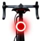 LAMPKA LED DO ROWERU CZERWONA OKRĄGŁA TYLNA