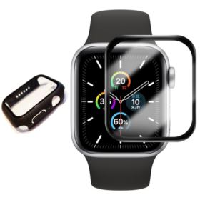 ETUI DO APPLE WATCH 5 6 SE 4 SZKŁO HARTOWANE 44MM CZARNE