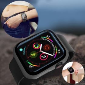 ETUI DO APPLE WATCH 5 6 SE 4 SZKŁO HARTOWANE 44MM CZARNE