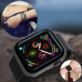 ETUI DO APPLE WATCH 5 6 SE 4 SZKŁO HARTOWANE 44MM CZARNE