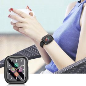 ETUI DO APPLE WATCH 5 6 SE 4 SZKŁO HARTOWANE 44MM CZARNE
