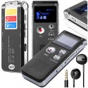 DYKTAFON SK-012 CYFROWY MP3 8GB SREBRNY