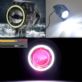 LAMPA MOTOCYKLOWA REFLEKTOR LED CREE U7 CZERWONY RING