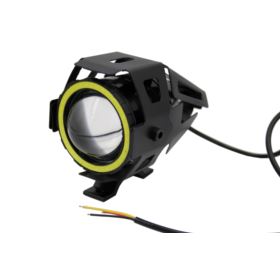 LAMPA MOTOCYKLOWA REFLEKTOR LED CREE U7 CZERWONY RING