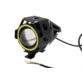 LAMPA MOTOCYKLOWA REFLEKTOR LED CREE U7 CZERWONY RING