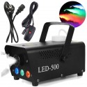 MASZYNA DO DYMU LED-500 Z 3 DIODAMI LED I PILOTEM