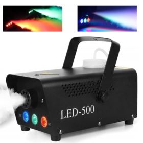 MASZYNA DO DYMU LED-500 Z 3 DIODAMI LED I PILOTEM