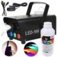 MASZYNA DO DYMU LED-500 Z 3 DIODAMI LED I PILOTEM + PŁYN 1 LITR
