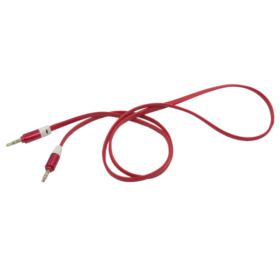 KABEL AUDIO AUX MINI JACK 3.5MM 1M CZERWONY PŁASKI NIEPLĄCZĄCY PRZEW&Oacute;D