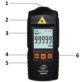 TACHOMETR RPM GM8905 OBROTOMIERZ Z DUŻYM WYŚWIETLACZEM LCD