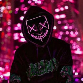 MASKA LED PURGE R&Oacute;ŻOWE PODŚWIETLENIE