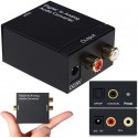 KONWERTER SYGNAŁU AUDIO TOSLINK COAXIAL NA RCA Z ZASILACZEM