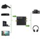 KONWERTER SYGNAŁU AUDIO TOSLINK COAXIAL NA RCA Z ZASILACZEM
