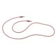KABEL AUX MINI JACK 3.5MM AUDIO PŁASKI 100CM CZERWONY