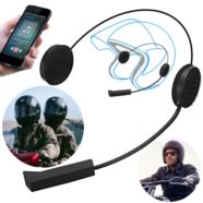 SŁUCHAWKI BLUETOOTH DO KASKU MOTOCYKLOWEGO Z MIKROFONEM I KABLEM DO ŁADOWANIA CZARNE