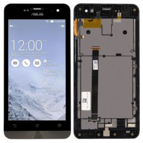 WYŚWIETLACZ Z DIGITIZEREM ASUS ZENFONE 5 T00J A501CG A500KL CZARNY Z RAMKĄ
